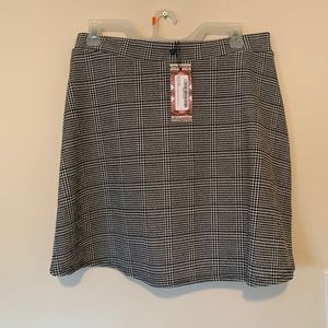 Micro plaid skirt